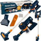 Kids Toy Interactive Vacuum Cleaner + Accessories, Blue
