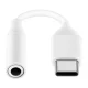 Samsung USB Type C на 3,5 мм AUX MiniJack Кабель-Переходник, Белый | USB-C to 3.5 mm Female...