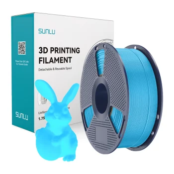 3D kvēldiegs Sunlu PLA Glow In The Dark 1.75mm 1kg, zils