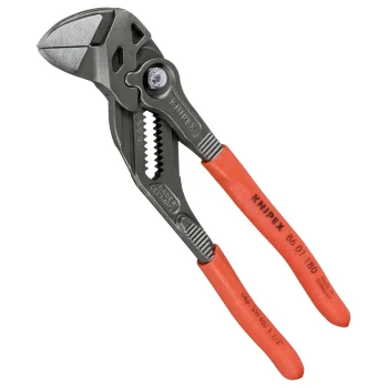 KNIPEX 86 01 180 Pliers Wrench, 180 mm, Red/Black