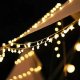 LED virtene 1.5m 10 LED USB Zvaigznes un Bumbiņas Balkonam, silti balta