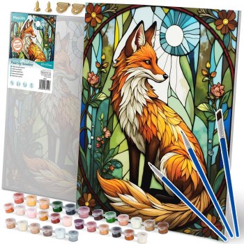 Massido Paint by Numbers Fox, 40x50 cm