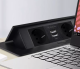 Izoxis 21446 Retractable Desk Power Strip with 2x USB, Black