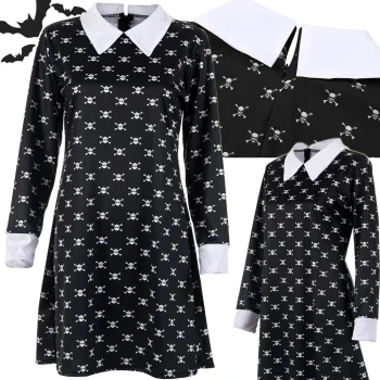 Wednesday Addams bērnu kostīms / kleita, 125-135 cm