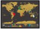 Nokasāmā Ceļotāja Pasaules Karte Plakāts Skrāpējama 82 x 59 cm | Scratch off World Map Poster Traveler Gift
