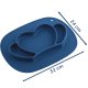 Ricokids Silicone Baby Plate with Lid, Crown Shape