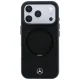 Mercedes Leather with Ring Stand MagSafe vāciņš priekš iPhone 18 Pro Max / 17 Pro Max, melns
