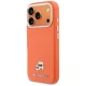 Чехол Karl Lagerfeld Karl & Choupette Head Pins Saffiano MagSafe для iPhone 17 Pro Max, Оранжевый