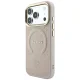 Guess Saffiano Peony & Ring MagSafe vāciņš priekš iPhone 17 Pro / 18 Pro, rozā