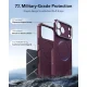 ESR Cyber Tough Kickstand MagSafe vāciņš iPhone 18 Pro / 17 Pro ar statīvu, bordo