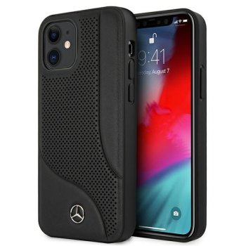 Mercedes iPhone 12 mini Case Perforated Area, Black