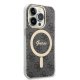 Apple iPhone 14 Pro Max 6.7\" Guess 4G Print MagSafe Case Cover (GUBPP14XH4EACSK) + Charger, Black