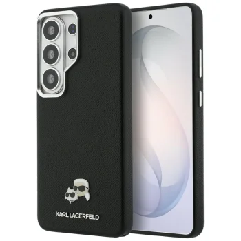 Karl Lagerfeld Saffiano MagSafe vāciņš Samsung Galaxy S26 Ultra, melns
