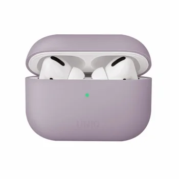 Uniq AirPods Pro maciņš Lino, lavandas krāsā