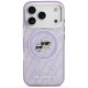 Karl Lagerfeld IML Glitter Karl & Choupette Heads Logo MagSafe Phone Case Cover iPhone 17 Pro Max - Purple