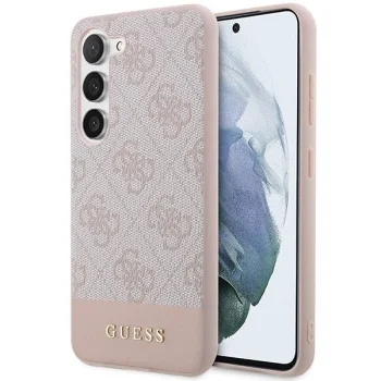 Samsung Galaxy S23 (SM-S911) Guess 4G Stripe Collection Case Cover (GUHCS23SG4GLPI), Pink | Telefona Maciņš Vāks...