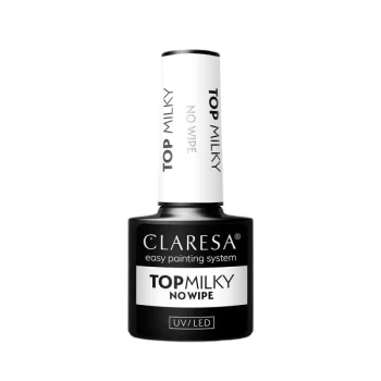 Claresa Top Milky puscaurspīdīga gēla lakas virskārta, 5 g