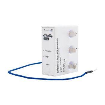 WiFi Energy Meter Shelly 3EM-63T Gen3 1/3-Channel Flat Terminal