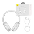 Baseus Encok D02 Pro Wireless Bluetooth Over-Ear Headphones, White | Bezvadu uz Auss Liekamas Austiņas Ausis ar Mikrofonu