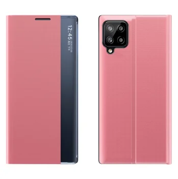Чехол-книжка Sleep Case с окном Smart Window для Samsung Galaxy A22 4G, розовый