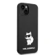 Karl Lagerfeld Silicone Choupette vāciņš iPhone 14 Plus / 15 Plus - Melns