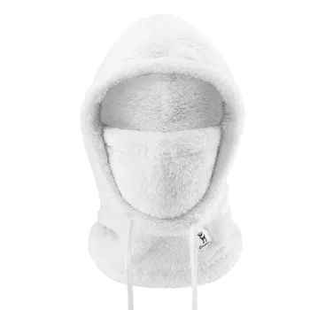 Лыжная балаклава Qunature Arctic Velvet, размер L, белая