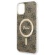 Guess iPhone 11 Case 4G MagSafe, Brown