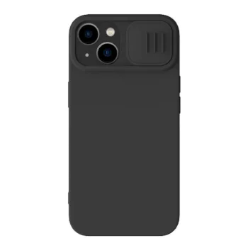 Чехол Nillkin CamShield Silky Silicone для iPhone 15 Plus, черный