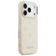 Guess Peony Hot Stamp Script MagSafe maciņš priekš iPhone 17 Pro – bēšs | Phone Case Cover