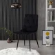 Комплект из 4 велюровых стульев Modernhome для столовой и гостиной,...