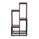 Modernhome PJJPS0011 DARK ziedu plaukts, 4 līmeņi, tumšs riekstkoks