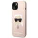 Karl Lagerfeld Silicone Karl\'s Head MagSafe vāciņš iPhone 14 Plus / 15 Plus - Rozā