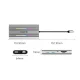 Orico XDR 12in1 USB-C dokstacija 2x HDMI DP 4K 60Hz RJ45 PD 100W, sudraba