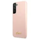 Guess Silicone Script vāciņš Galaxy S22+ S906, Rozā