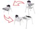 Bērnu Daudzfunkcionāls Barošanas Ēdināšanas Krēsls Krēsliņš Galds 3-in-1 | Multifunctional Baby Kids Feeding...
