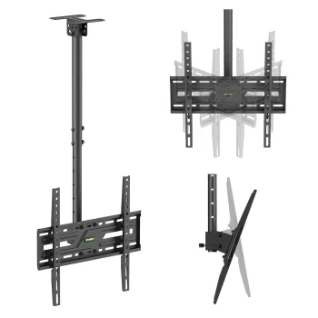 Потолочное крепление для ТВ Maclean MC-175, 37-75", 50кг, VESA 400x400, черное