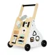 Деревянные ходунки-каталка ECOTOYS с развивающими играми