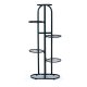 ModernHome PJJPS0014 metāla puķu statīvs, 6 līmeņi, melns