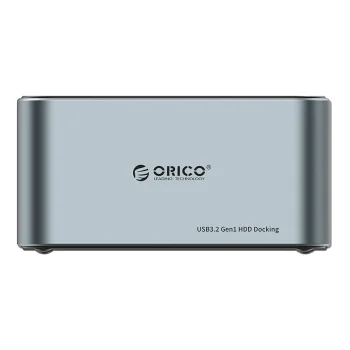 Orico docking station for 2.5\" / 3.5\" HDD / SSD, 5Gbps, USB-C to USB-C/A with cloning function (black)