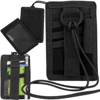 Trizand 23029 ID Card and Badge Holder Case, Black