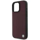 Чехол BMW Sign Leather Diamond Metal Logo MagSafe для iPhone 16 Pro Max, красный