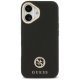 Guess iPhone 17 Case Grained Strass Logo MagSafe, Black