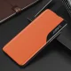 Atverams vāciņš Samsung Galaxy A22 4G Eco Leather View Case ar statīvu, oranžs