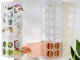 Universāls plastmasas maisiņu organizators, 45x16.5x13.5 cm, balts