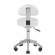 Kosmetoloģiskā taburete pedikīram BASIC 304-P, Balta