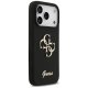 Guess iPhone 17 Pro Case Silicone Big 4G Script, Black