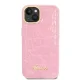 Чехол Guess Croco Collection для iPhone 14 Plus / 15 Plus - розовый