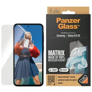 Пленка PanzerGlass Matrix Ultra-Wide Fit с позиционером для Samsung Galaxy A35 5G