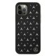 Mercedes iPhone 12 Pro Max Case Silver Stars Pattern, Black