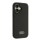 Audi Silicone vāciņš Apple iPhone 16 melns